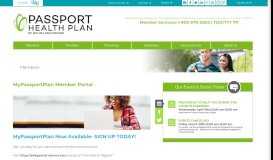 
							         MyPassportPlan Member Portal - Passport - Passport Health Plan								  
							    
