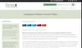 
							         myPatient Portal - Speare Memorial Hospital								  
							    