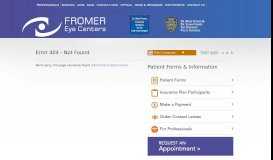 
							         MyPatientVisit (MPV) - FAQ - Fromer Eye Centers								  
							    