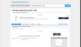 
							         mypay.mizehouser.com at WI. Employee Portal By Mize Houser ...								  
							    