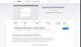 
							         Mypay.mizehouser.com website. Employee Portal By Mize Houser ...								  
							    