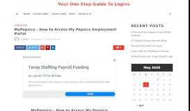 
							         MyPepsico – How to Access My Pepsico Employment Portal ...								  
							    