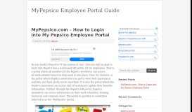 
							         MyPepsico.com – How to Login into My Pepsico Employee Portal								  
							    