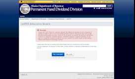 
							         myPFD - Permanent Fund Dividend Division | State of Alaska								  
							    