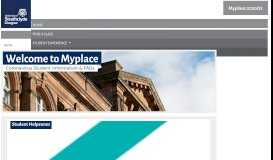 
							         Myplace - University of Strathclyde								  
							    