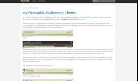 
							         myPlymouth: Halloween Theme | BorkWeb								  
							    