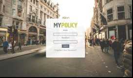 
							         MyPolicy - Login to your dashboard								  
							    