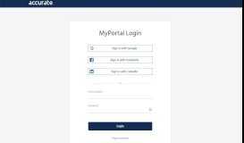 
							         MyPortal - Log in User - Accurate Background								  
							    