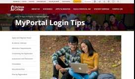 
							         MyPortal Login Tips - De Anza College								  
							    