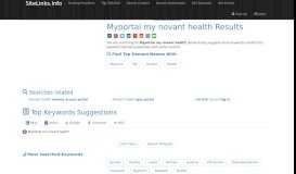 
							         Myportal my novant health Results For Websites Listing								  
							    