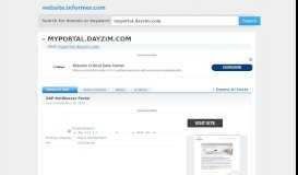 
							         myportal.dayzim.com at WI. SAP NetWeaver Portal - Website Informer								  
							    