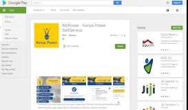 
							         MyPower - Kenya Power SelfService - Apps on Google Play								  
							    