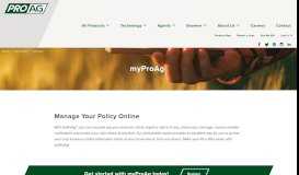 
							         myProAg Policyholder Portal - ProAg								  
							    