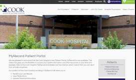 
							         MyRecord Patient Portal - Cook Hospital								  
							    