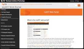
							         myRIT Web Portal | Information & Technology Services								  
							    