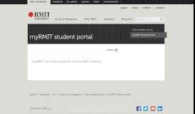 
							         myRMIT student portal - RMIT University								  
							    