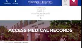 
							         mySBHealthRecord | St. Bernard Hospital								  
							    