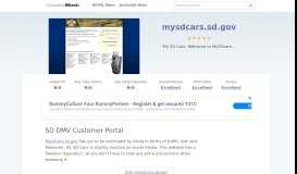 
							         Mysdcars.sd.gov website. SD DMV Customer Portal.								  
							    