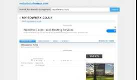 
							         my.sdworx.co.uk at WI. HRevolution Portal - Website Informer								  
							    