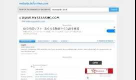 
							         mysearshc.com at Website Informer. Login. Visit Mysearshc.								  
							    