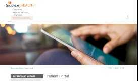 
							         mySEHEALTH Patient Portal | SoutheastHEALTH | Cape Girardeau, MO								  
							    