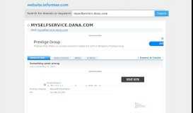 
							         myselfservice.dana.com at WI. SAP NetWeaver Portal - Website Informer								  
							    