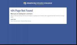 
							         MySeminoleState Account - Seminole State College								  
							    