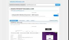 
							         myshiftwizard.com at WI. ShiftWizard | Client Login								  
							    