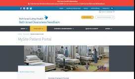 
							         MySite Patient Portal - BID–Needham								  
							    