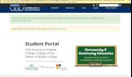 
							         My.smccd.edu student portal								  
							    