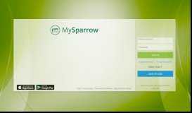 
							         MySparrow - Login Page - Sparrow Health System								  
							    