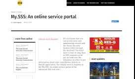 
							         My.SSS: An online service portal | BusinessMirror								  
							    