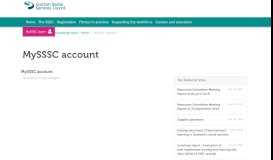 
							         MySSSC account - Scottish Social Services Council								  
							    