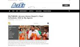 
							         MyTHDHR: Your Schedule | My Apron | Home Depot ESS - AceEx								  
							    