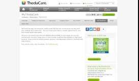
							         MyThedaCare | Northeastern Wisconsin | ThedaCare								  
							    