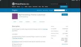 
							         MyThemeShop Theme Customizer – WordPress plugin ...								  
							    