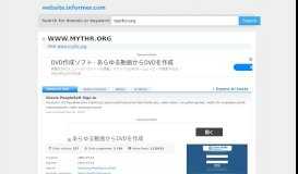 
							         mythr.org at WI. Oracle PeopleSoft Sign-in - Website Informer								  
							    