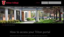 
							         MyTriton Portal | Triton College								  
							    