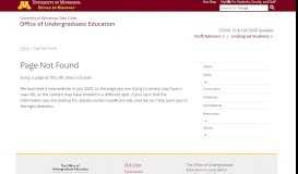 
							         MyU Portal - Office of Undergraduate Education - University of ...								  
							    