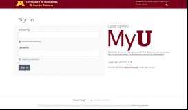 
							         MyU - University of Minnesota Twin Cities								  
							    