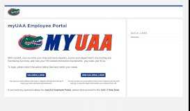 
							         myUAA Employee Portal - Florida Gators								  
							    