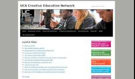 
							         myUCA FAQs | UCA Creative Education Network								  
							    