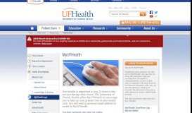 
							         MyUFHealth | UF Health, University of Florida Health								  
							    