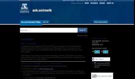 
							         myUniApps - ask.unimelb Home								  
							    