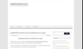 
							         MyUNISA Student Portal (UNISA Portal Login) - LRAdmissions.com								  
							    