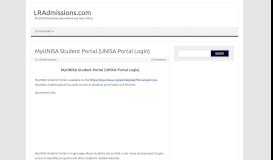 
							         MyUNISA Student Portal (UNISA Portal Login ...								  
							    