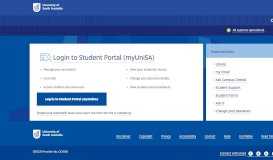 
							         myUniSA - UniSA Portal								  
							    