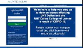 
							         My.UNTDallas | UNT Dallas								  
							    
