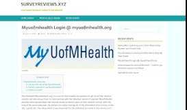 
							         Myuofmhealth Login @ myuofmhealth.org - surveyreviews.xyz								  
							    