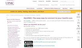 
							         MyUPMC: Secure, convenient, online access to health ... - UPMC.com								  
							    